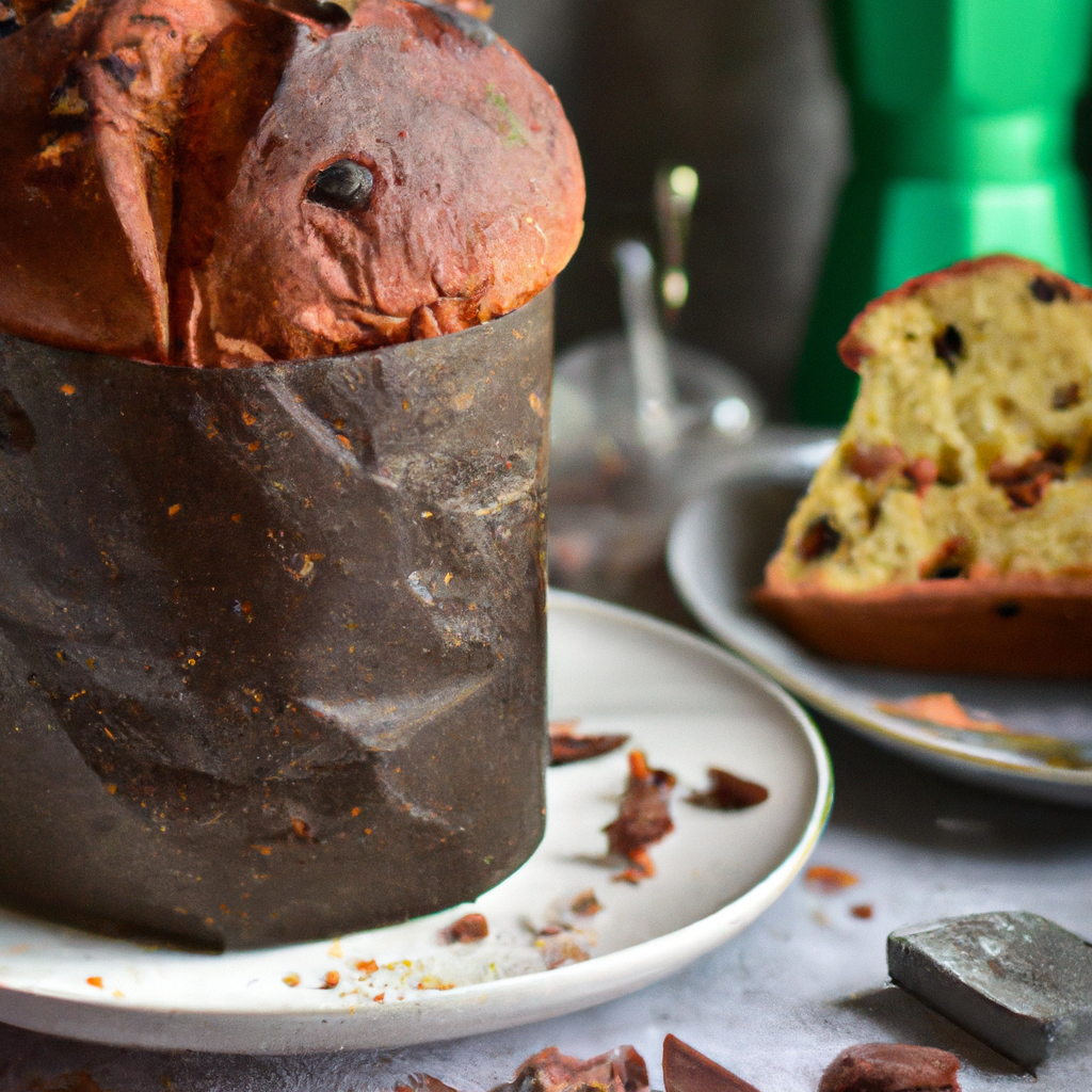 This Dark Chocolate Panettone Recipe is a decadent twist on a classic Italian holiday cake. The deep, rich flavor of the dark chocolate combined with the espresso powder and sweet dried fruit creates a unique and complex balance that will be sure to please everyone who takes a bite! Enjoy with a complementary glass of Italian Prosecco!