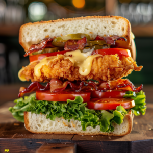 Our Parm Chicken BLT Sandwich Recipe, the result of the listed recipe.